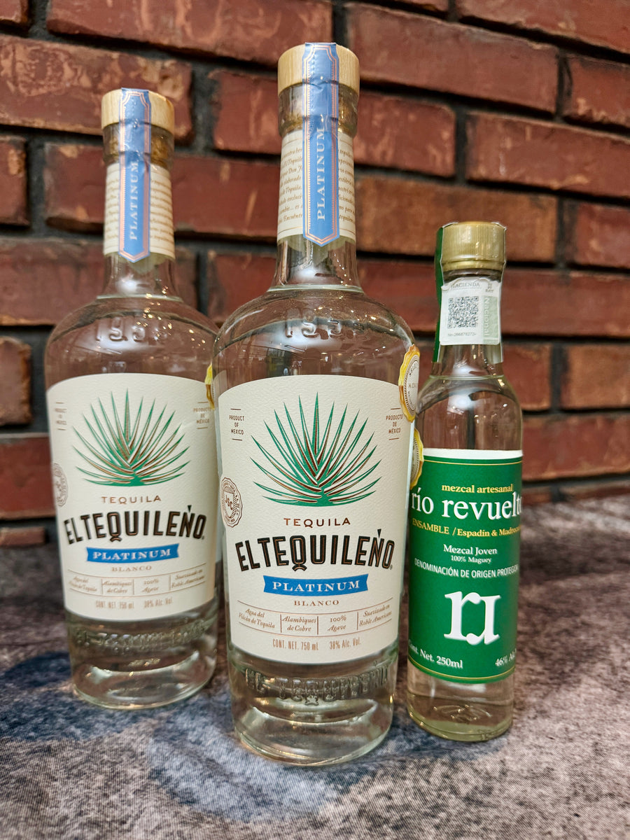 Paquete de 2 Tequilas Platinum El Tequileño & Mezcal Gratis Koven Spirits