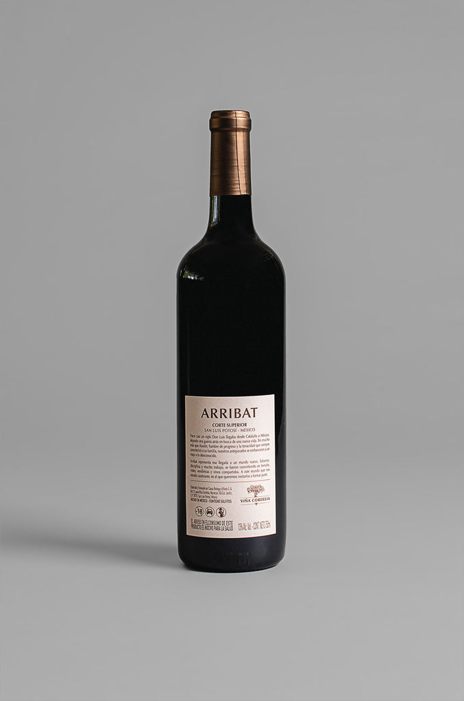 Vino TINTO. Arribat.  Viña Cordelia kovenspirits